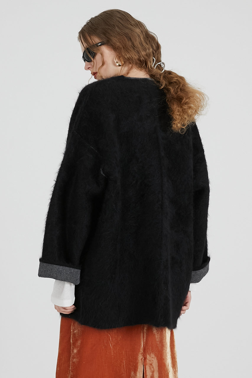 Double-faced Alpaca Knit Cardigan - 2025 AUTUMN