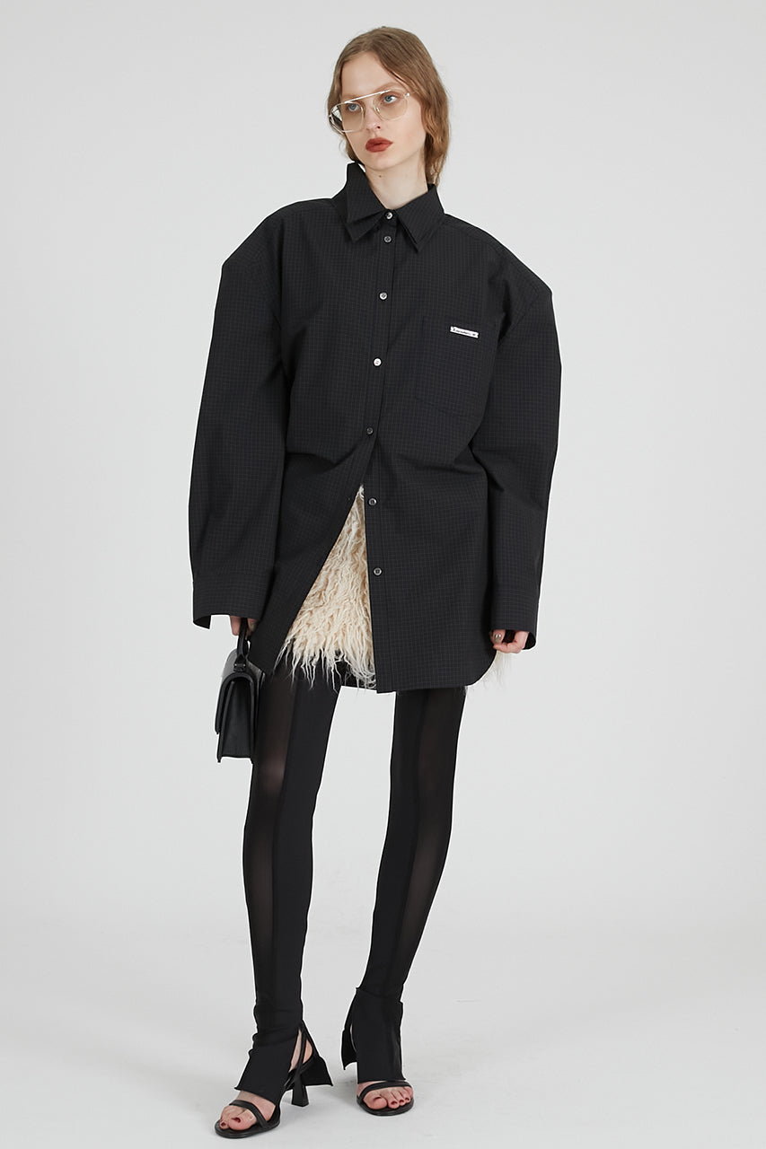 Long Faux Mini Skirt