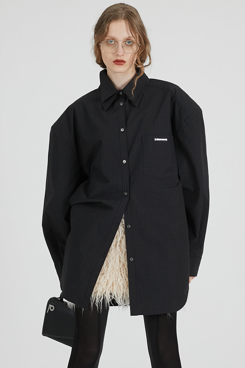 Double Collar Power Shirt Over Shirt