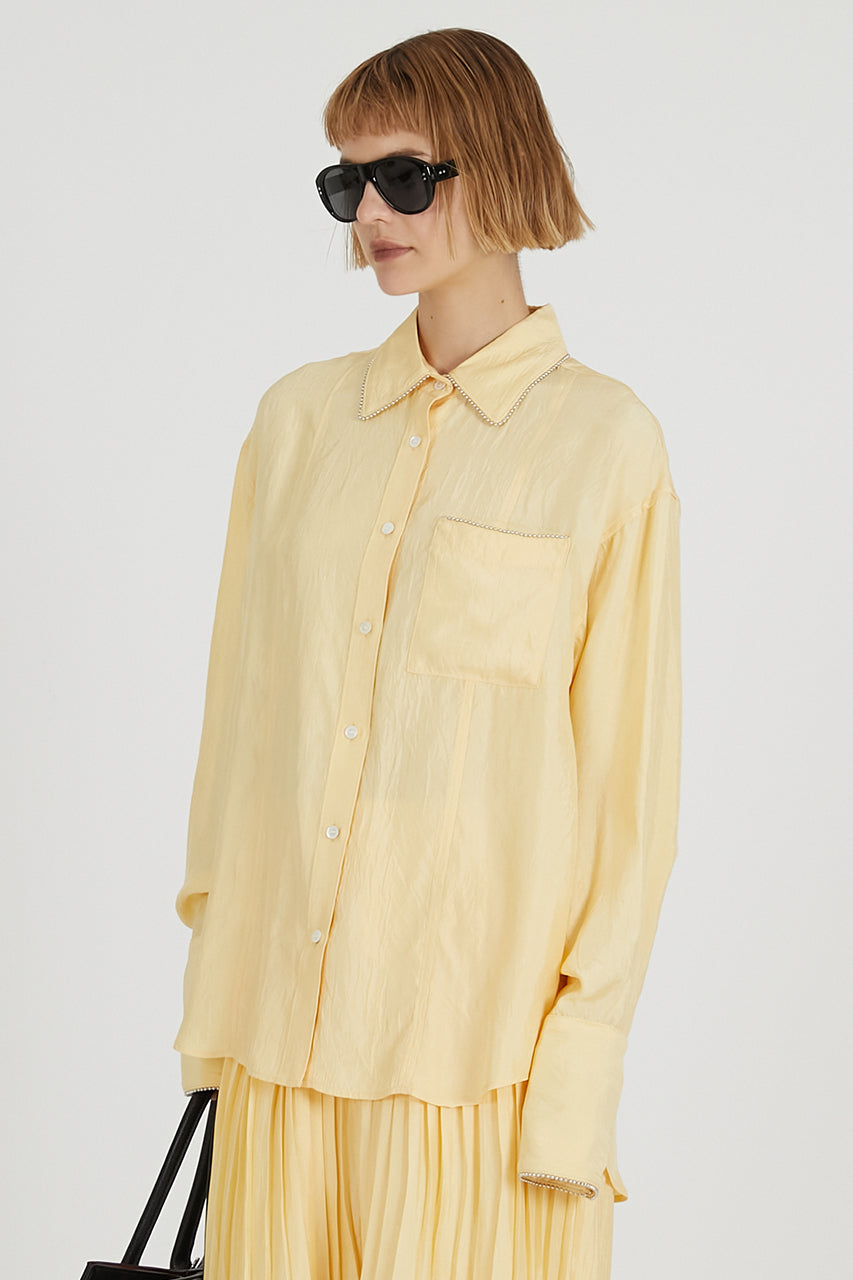 Ball Chain Trim Shirt - 2025 AUTUMN