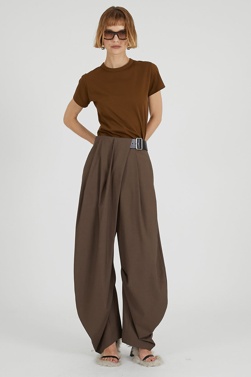 Asymmetrical Belt Pants - PRE ORDER