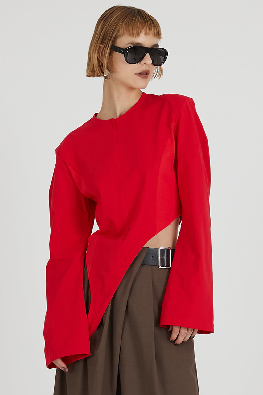 Irregular Hem Top - 2025 AUTUMN