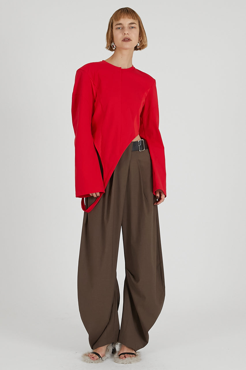 Asymmetrical Belt Pants - PRE ORDER