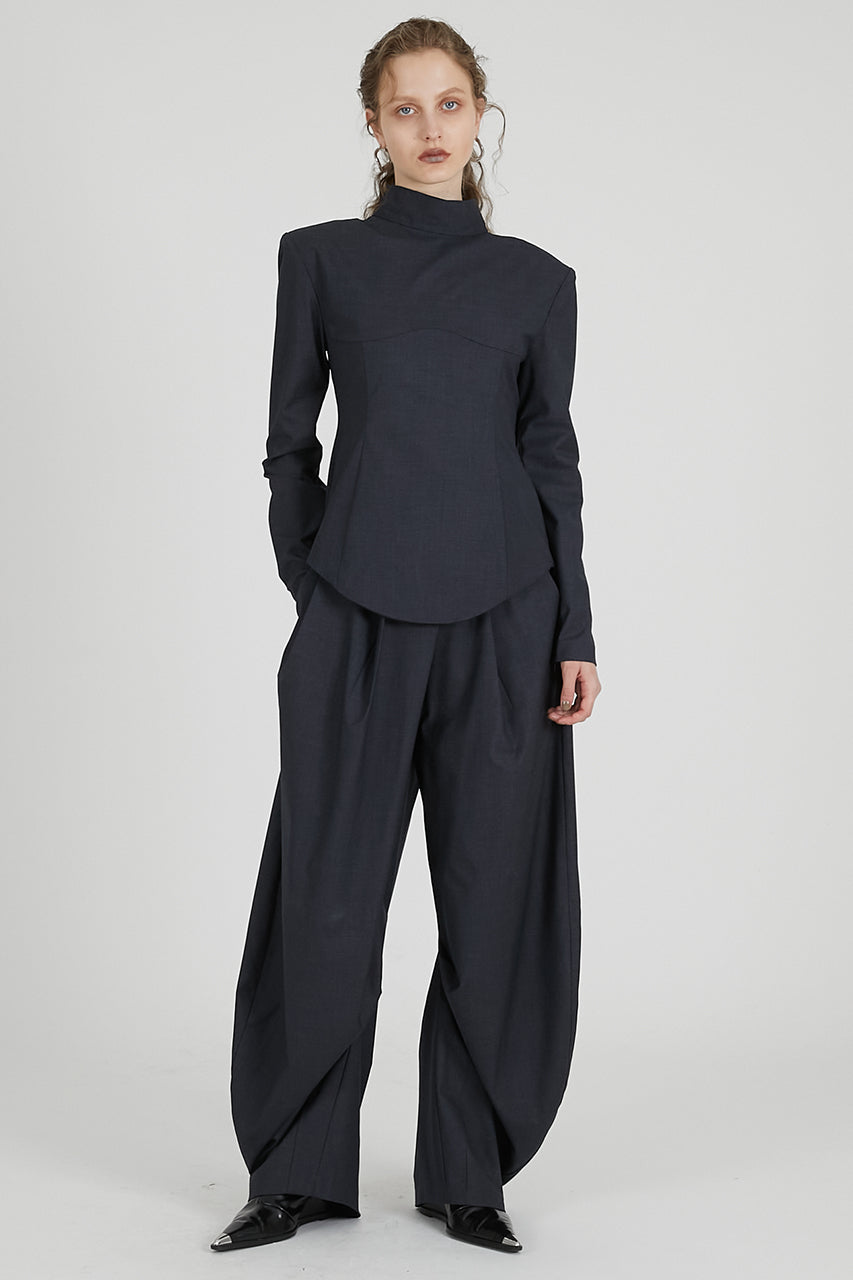 Suiting Back Tie Tops