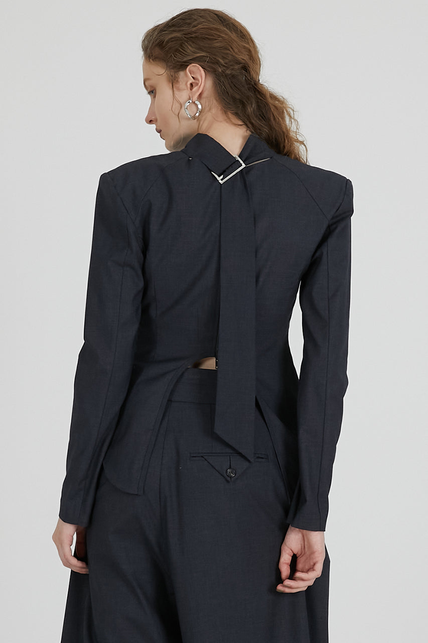 Suiting Back Tie Tops