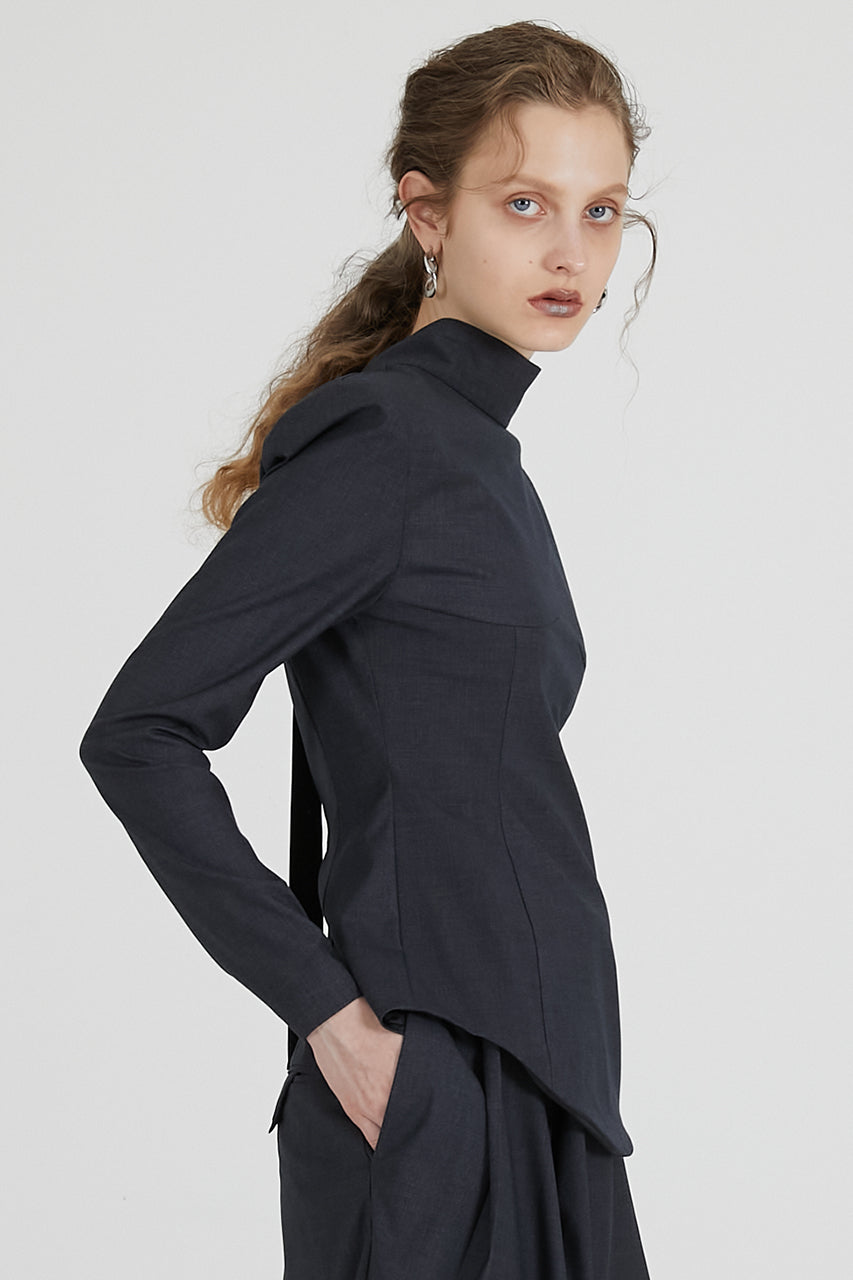 Suiting Back Tie Tops