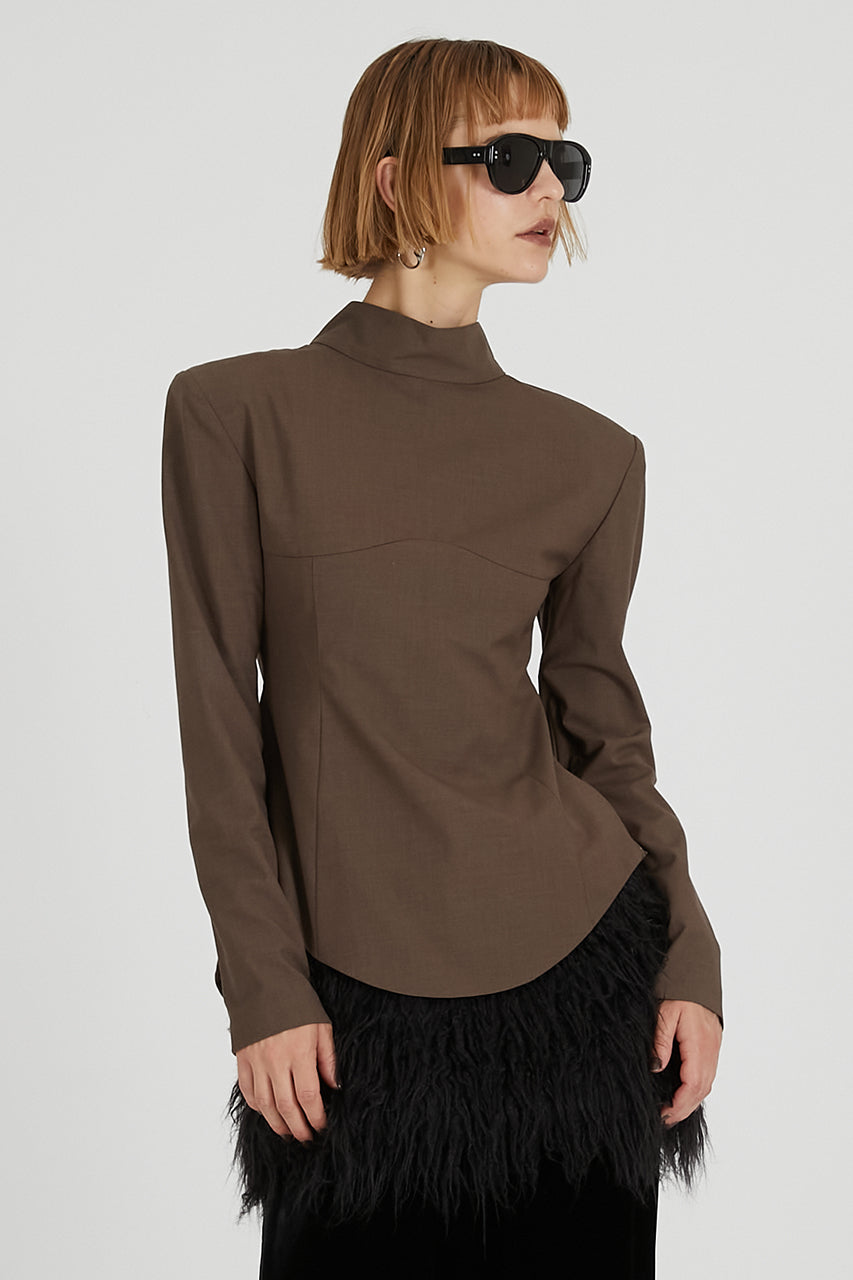 Suiting Back Tie Tops