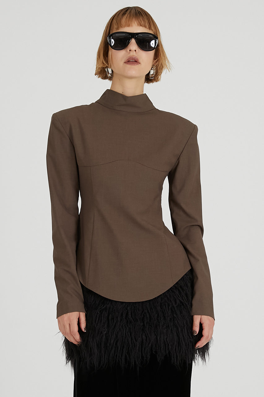 Suiting Back Tie Tops