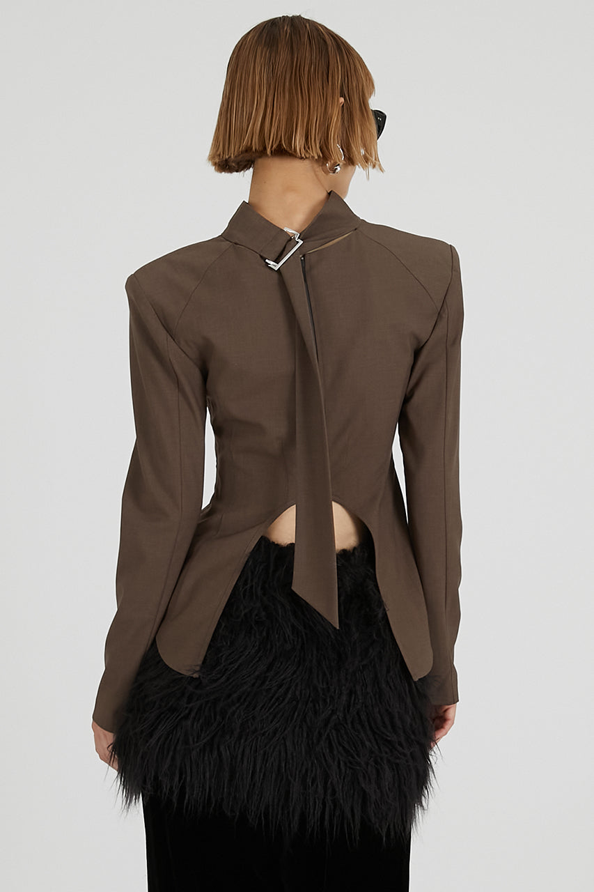 Suiting Back Tie Tops