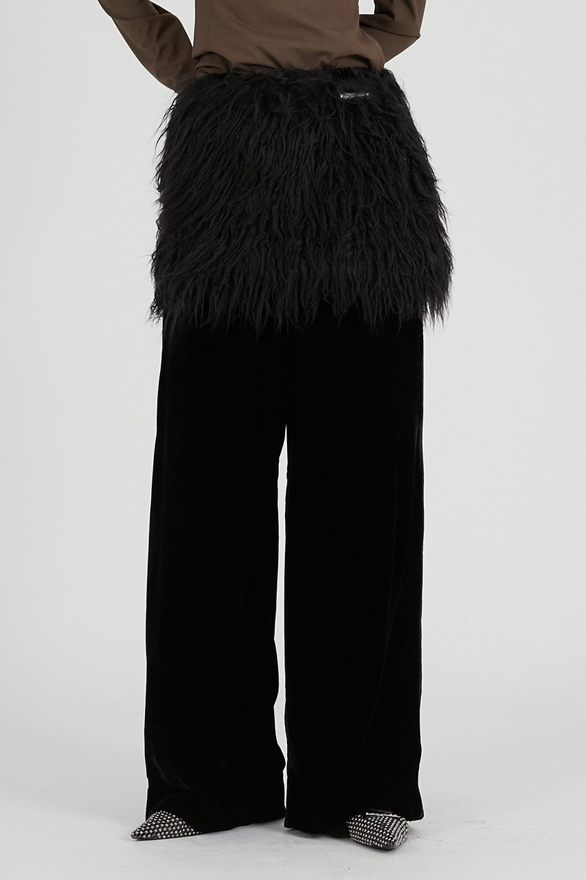 Long Faux Mini Skirt