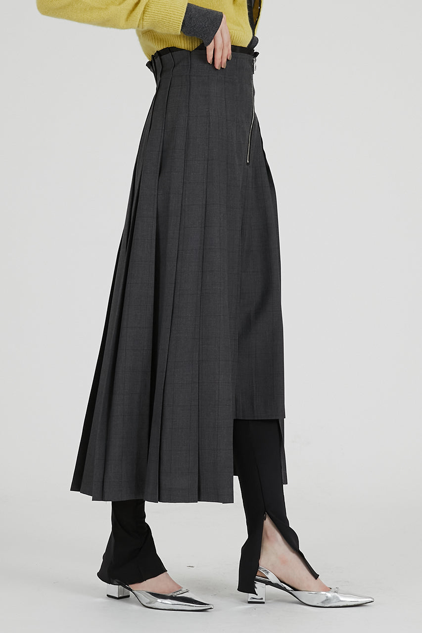 Irregular Pleated Skirt - 2025 AUTUMN