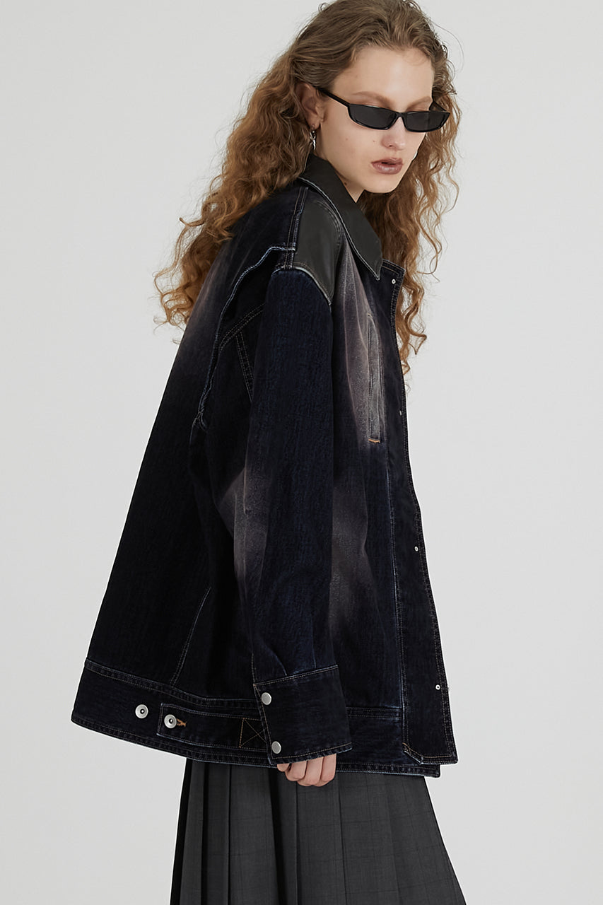 Flocky Denim Jacket - 2025 AUTUMN