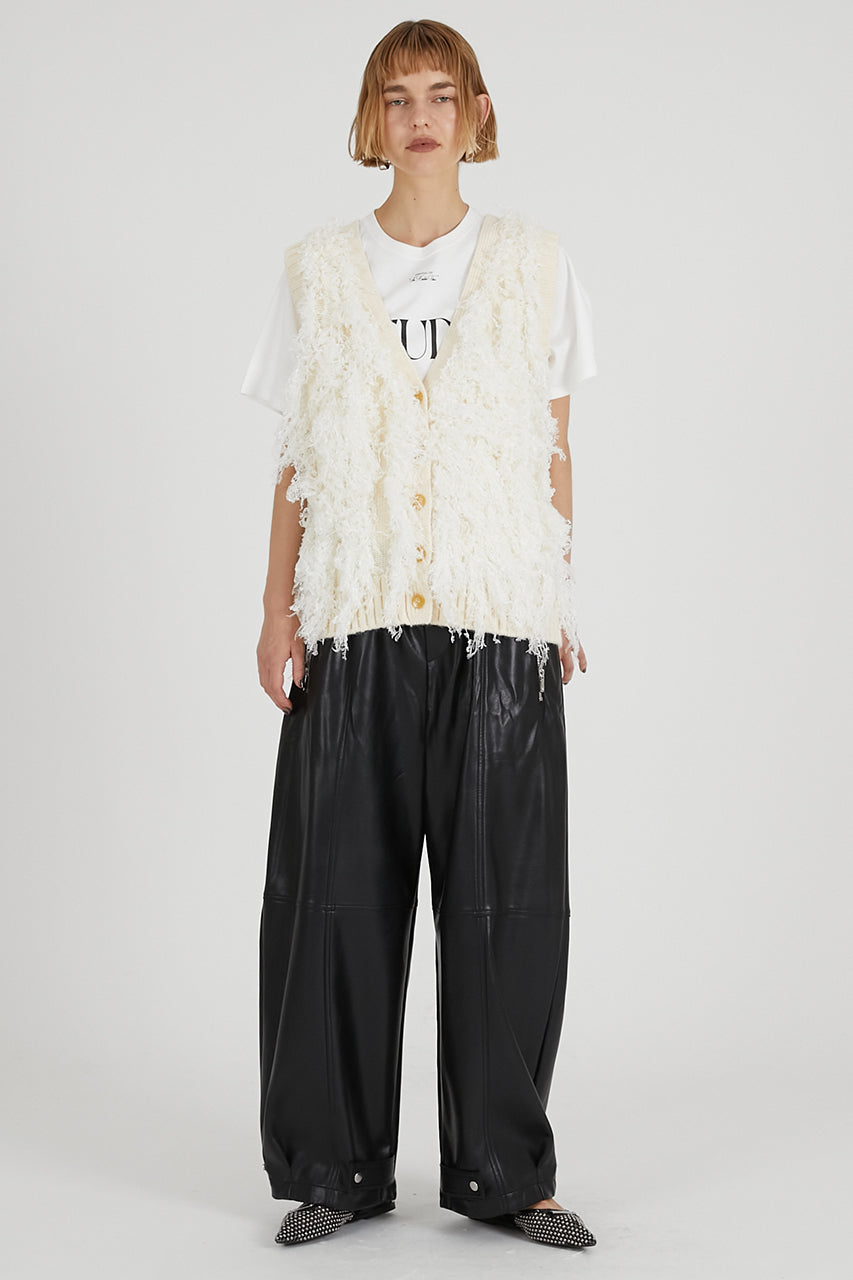 Fluffy Knit Vest - 2025 AUTUMN