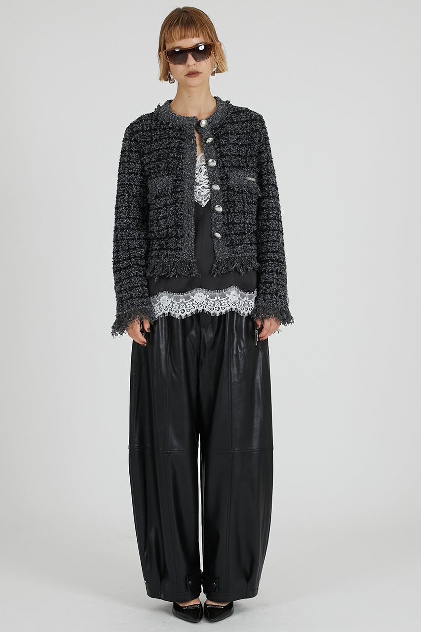 Tweed Knit Cardigan - 2025 AUTUMN
