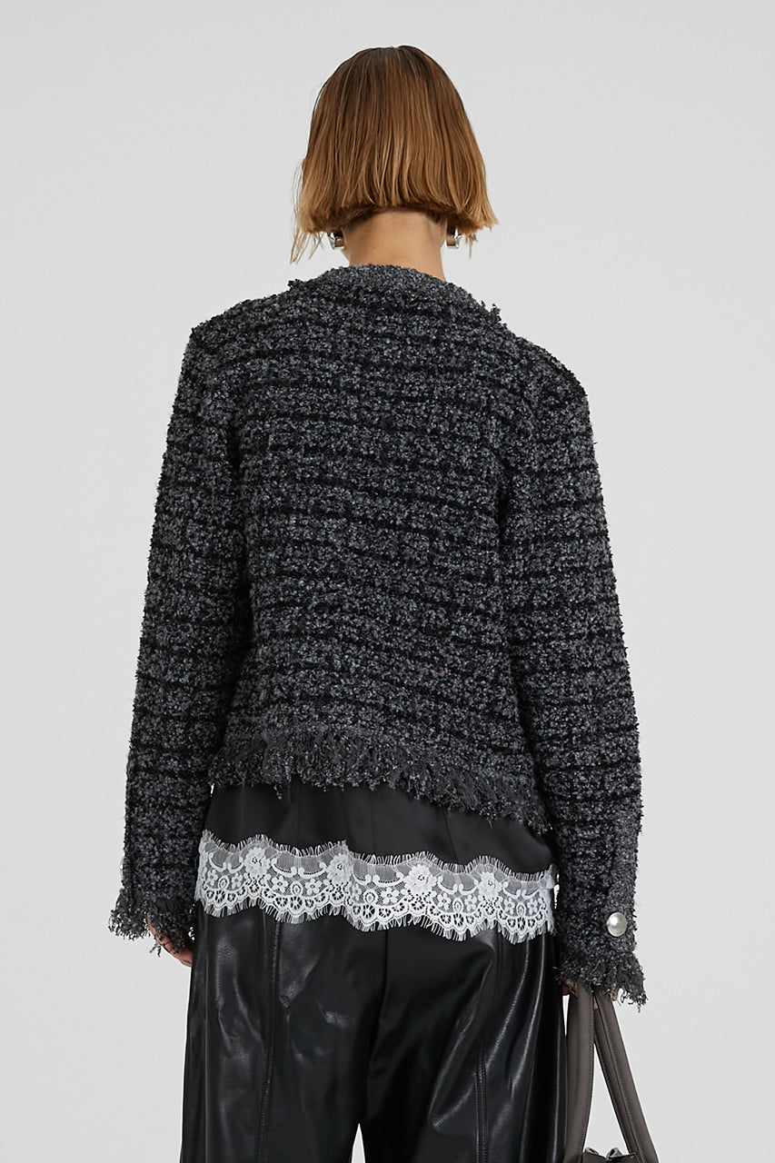 Tweed Knit Cardigan - 2025 AUTUMN