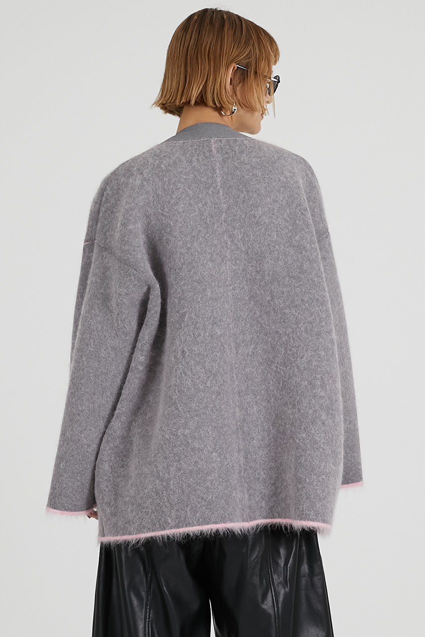 Double-faced Alpaca Knit Cardigan