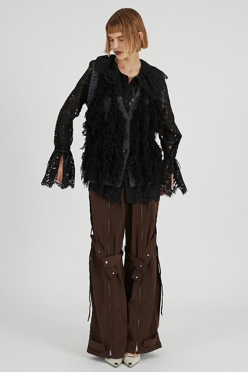 Fluffy Knit Vest - 2025 AUTUMN