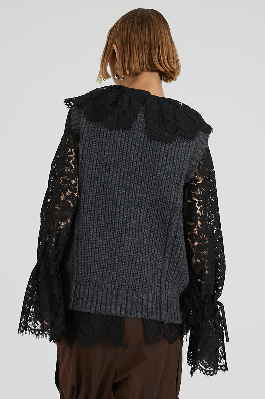 Fluffy Knit Vest - 2025 AUTUMN