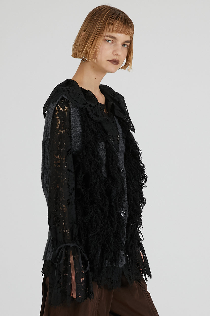 Fluffy Knit Vest - 2025 AUTUMN