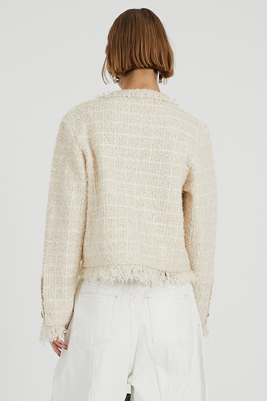 Tweed Knit Cardigan - 2025 AUTUMN