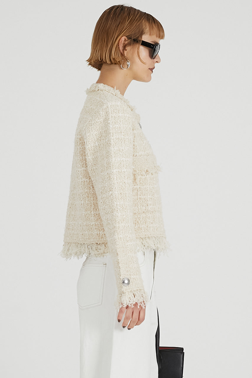 Tweed Knit Cardigan - 2025 AUTUMN