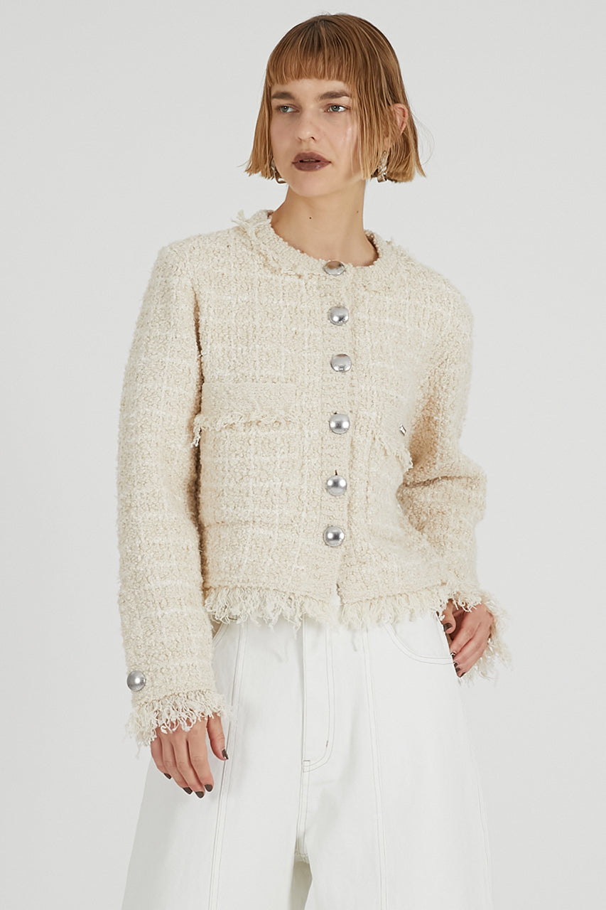 Tweed Knit Cardigan - 2025 AUTUMN