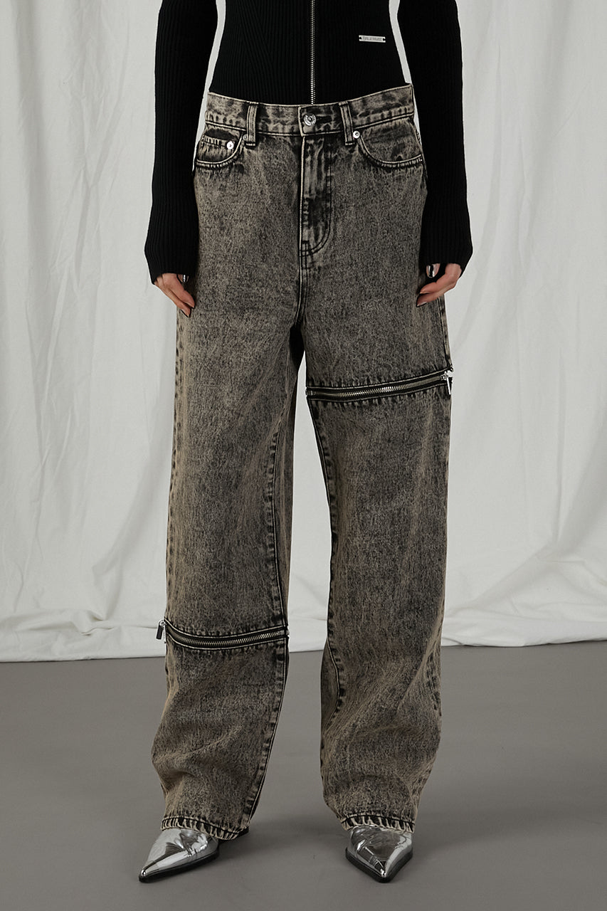 Asymmetry Fastener Denim - SALE