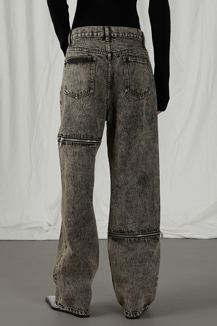 Asymmetry Fastener Denim - SALE