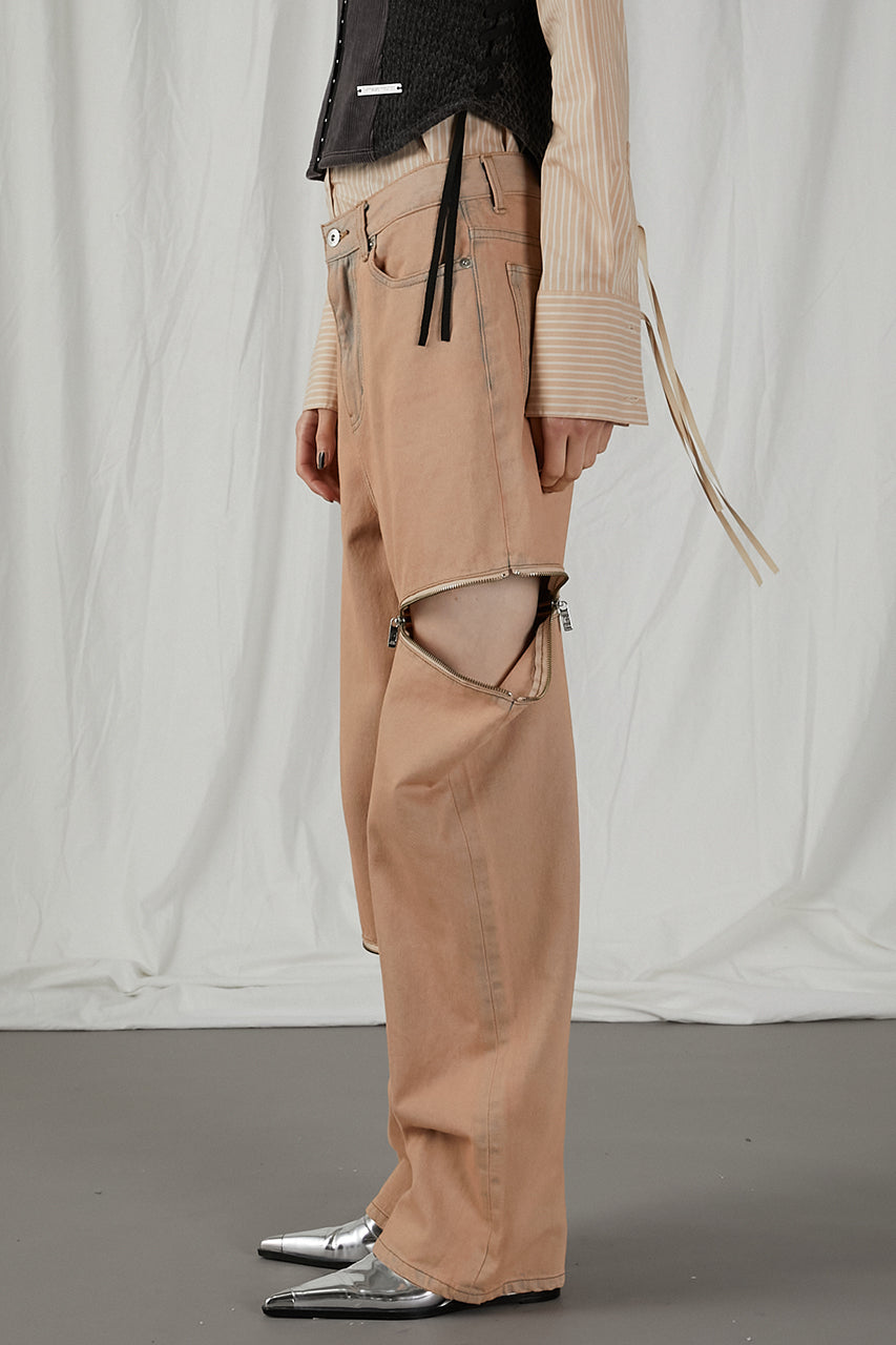 Asymmetry Fastener Denim - SALE