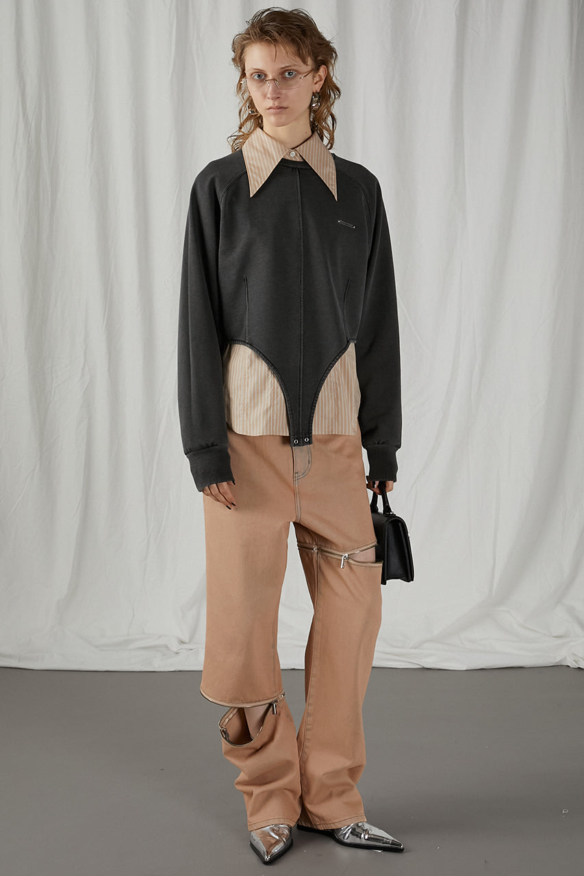 Asymmetry Fastener Denim - SALE