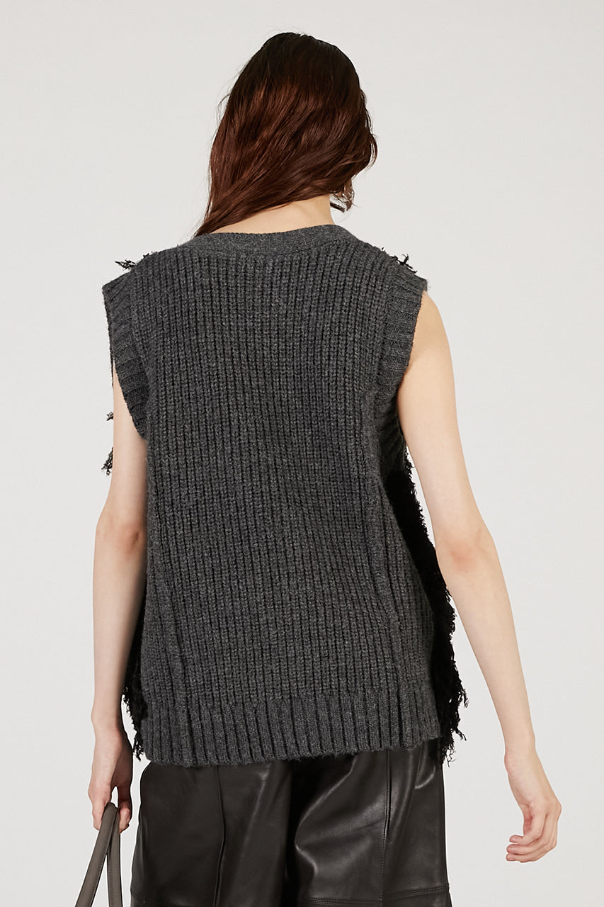 Fluffy Knit Vest