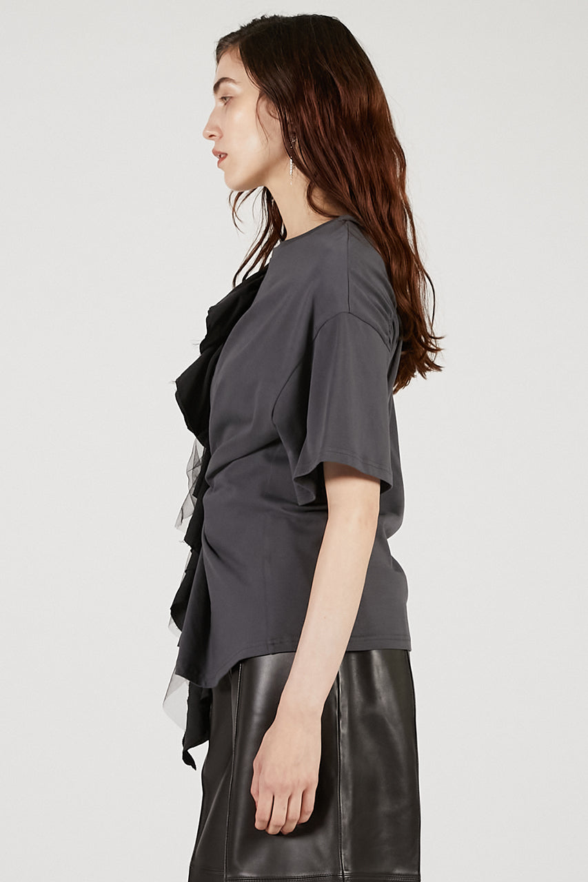 Rose Ruffled T-Shirt