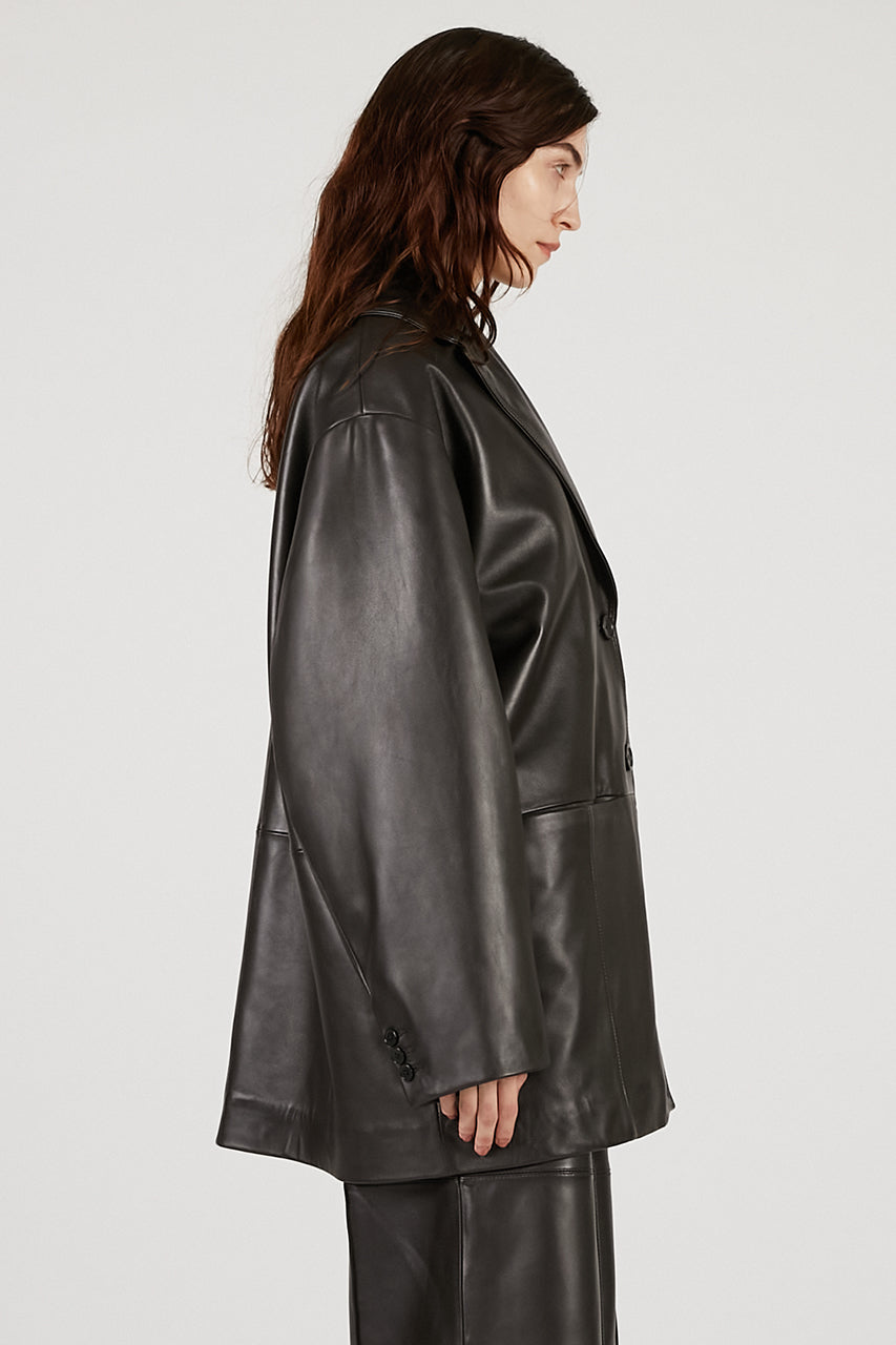 Overcoat Leather Jacket Coat - 2025 AUTUMN
