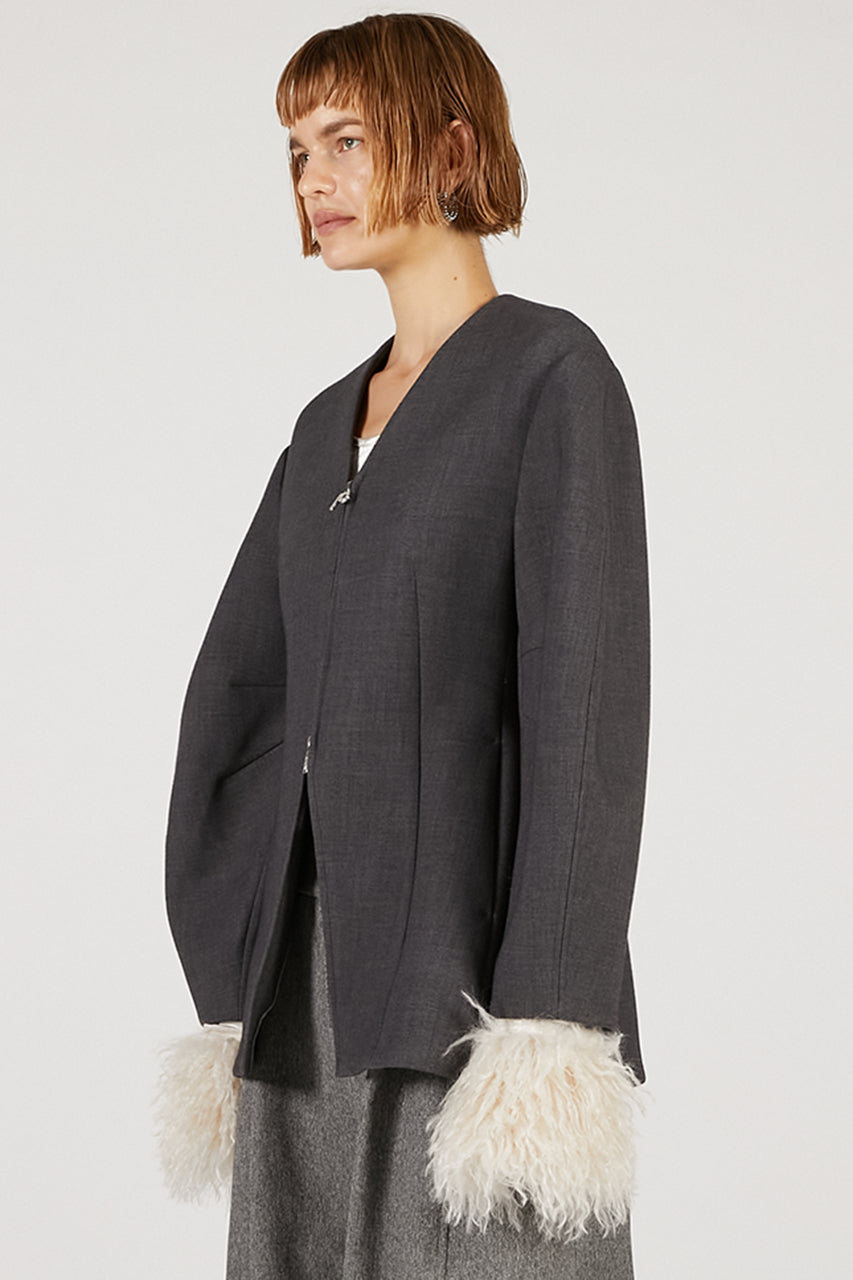 Cocoon Sleeve Zip Top - 2025 AUTUMN