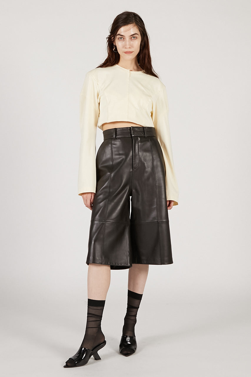 Leather Half Pants - 2025 AUTUMN