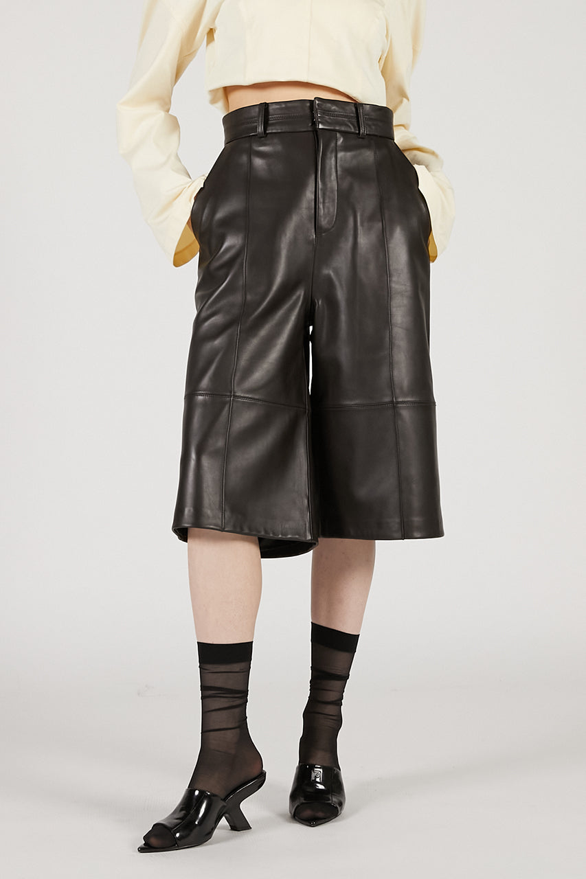 Leather Half Pants - 2025 AUTUMN