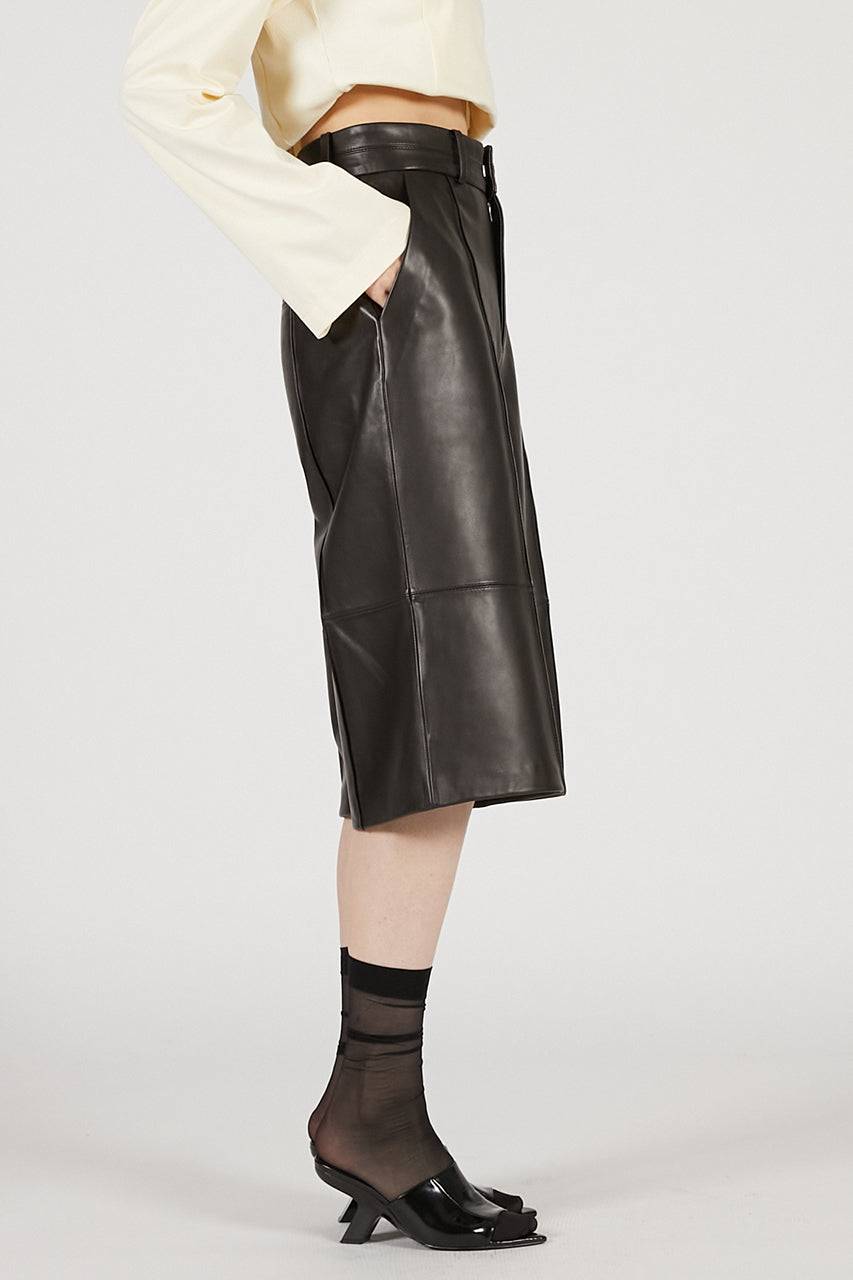 Leather Half Pants - 2025 AUTUMN