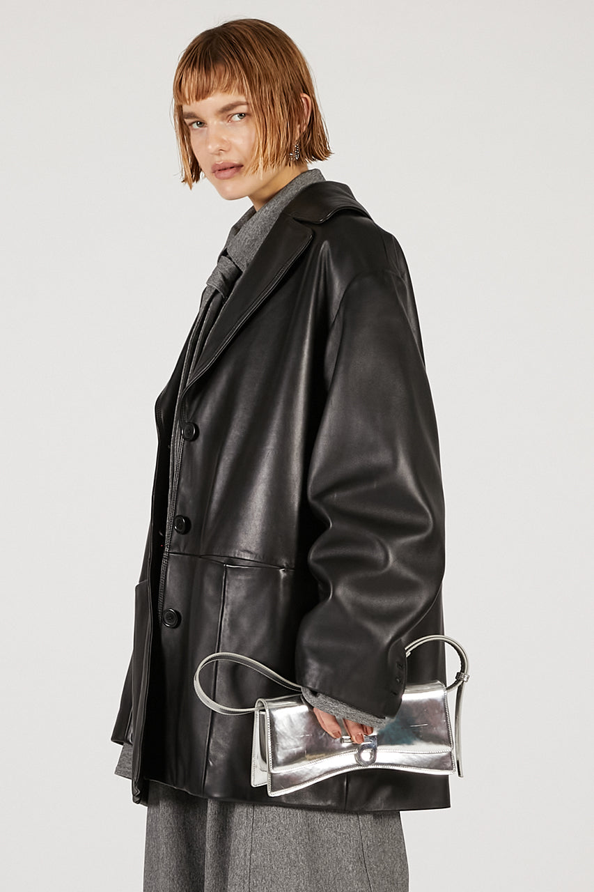 Overcoat Leather Jacket Coat - 2025 AUTUMN