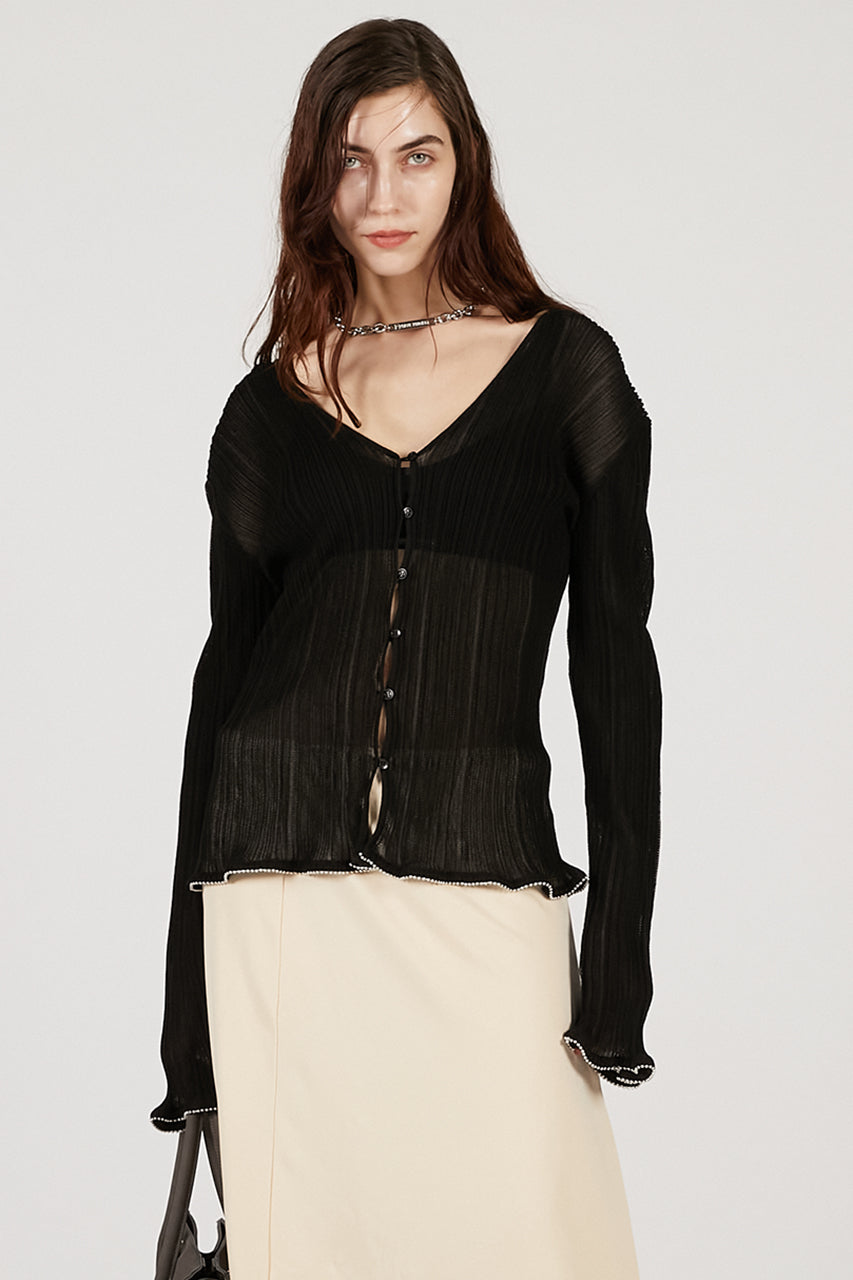 Beaded Hem Top
