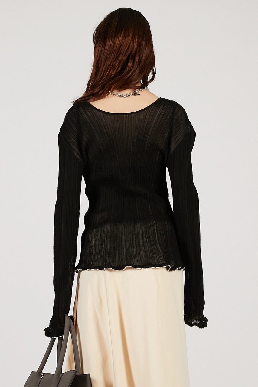 Beaded Hem Top