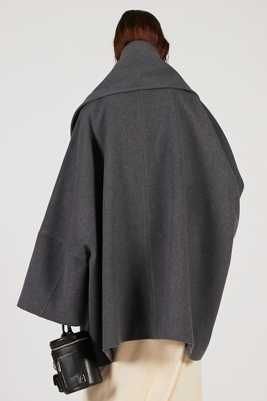 Poncho Coat with Scarf - 2025 AUTUMN