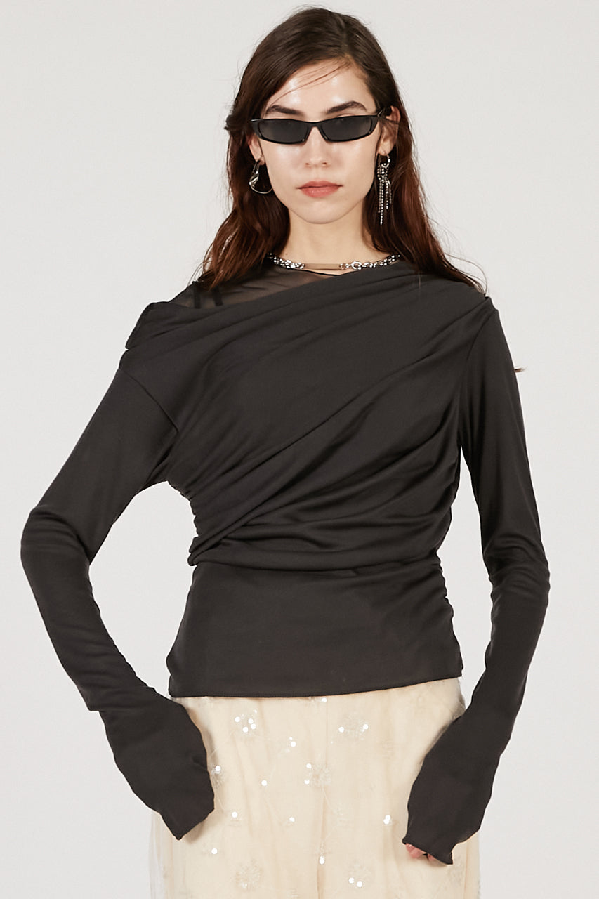 Wool Blend Jersey Top