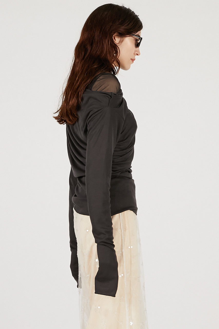 Wool Blend Jersey Top - 2025 AUTUMN