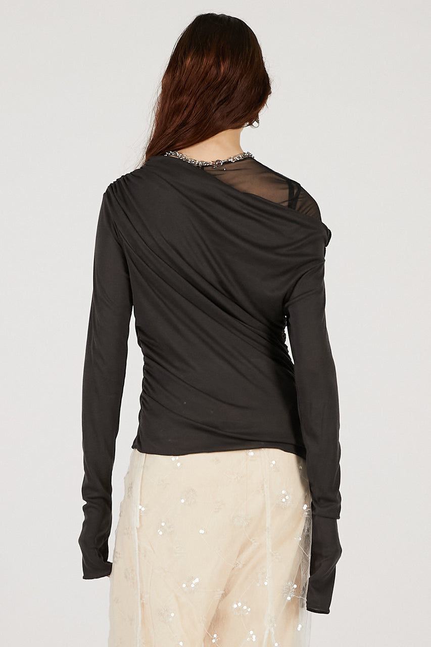 Wool Blend Jersey Top - 2025 AUTUMN