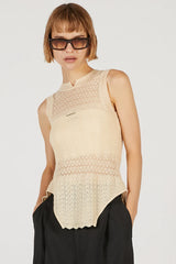 2WAY Mohair knit vest