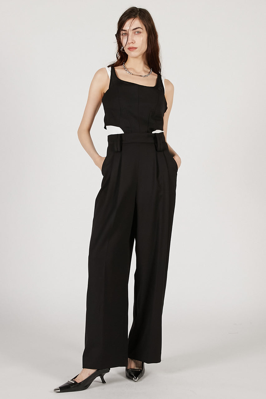 Side Cutout Combination Dress