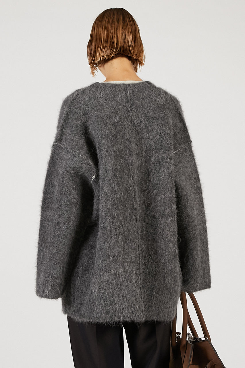 Double-faced Alpaca Knit Cardigan - 2025 AUTUMN