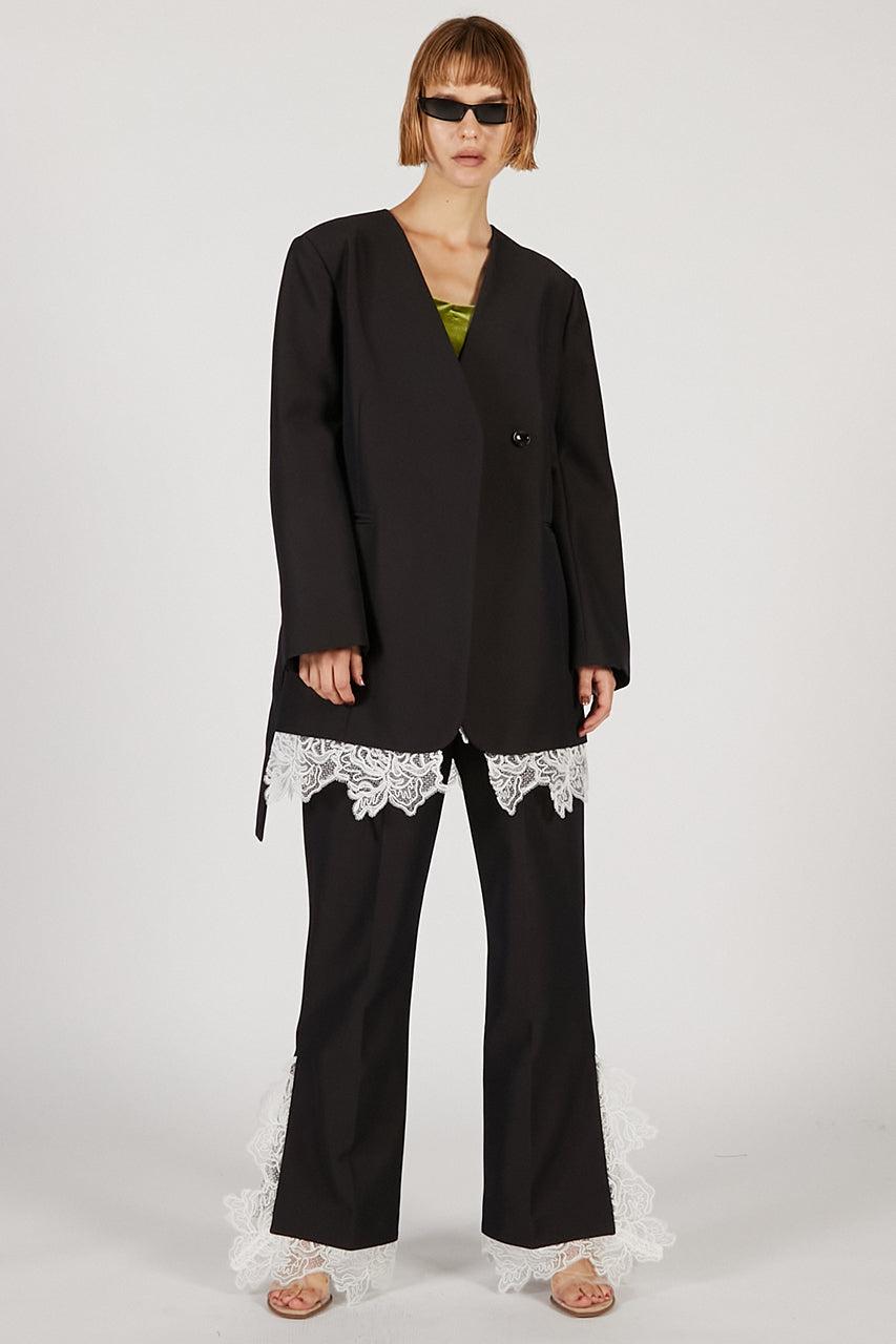 Grand Pianist Wool No-Collar Jacket - 2025 AUTUMN