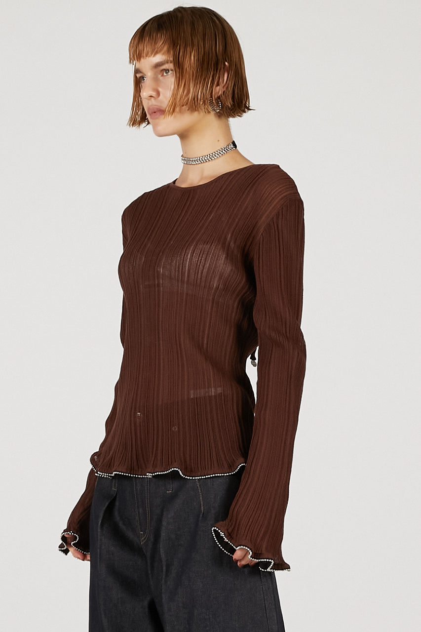 Beaded Hem Top