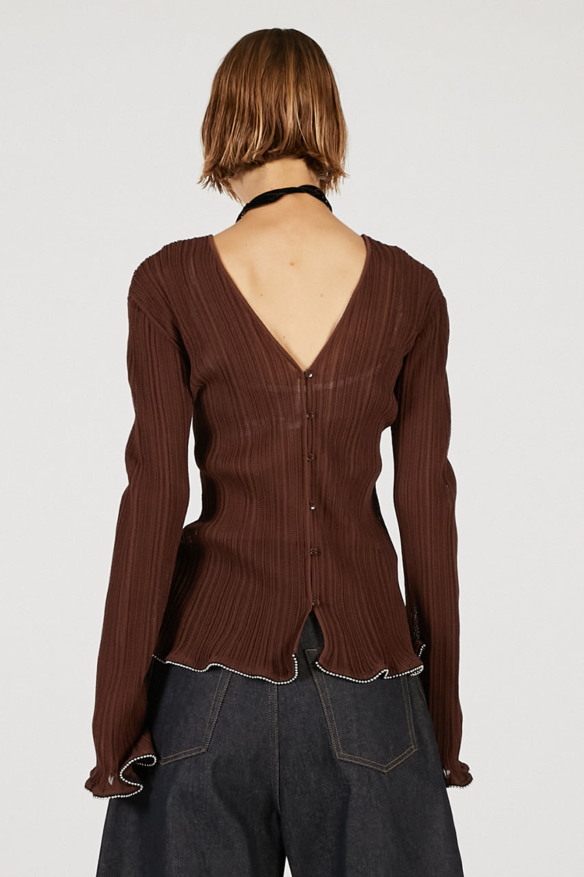 Beaded Hem Top